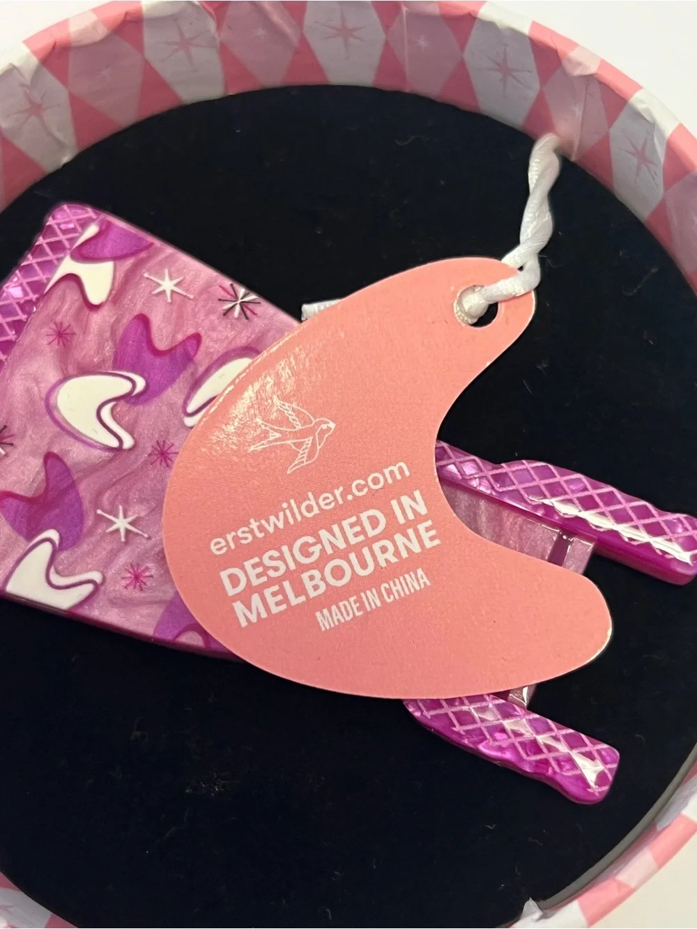 NWT! Erstwilder No Strings Attached Brooch - Pink
